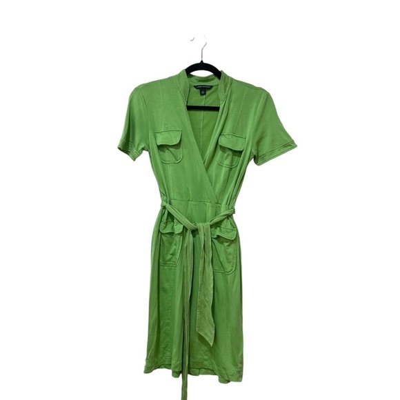 Banana republic green silk blend dress Small - Picture 1 of 11